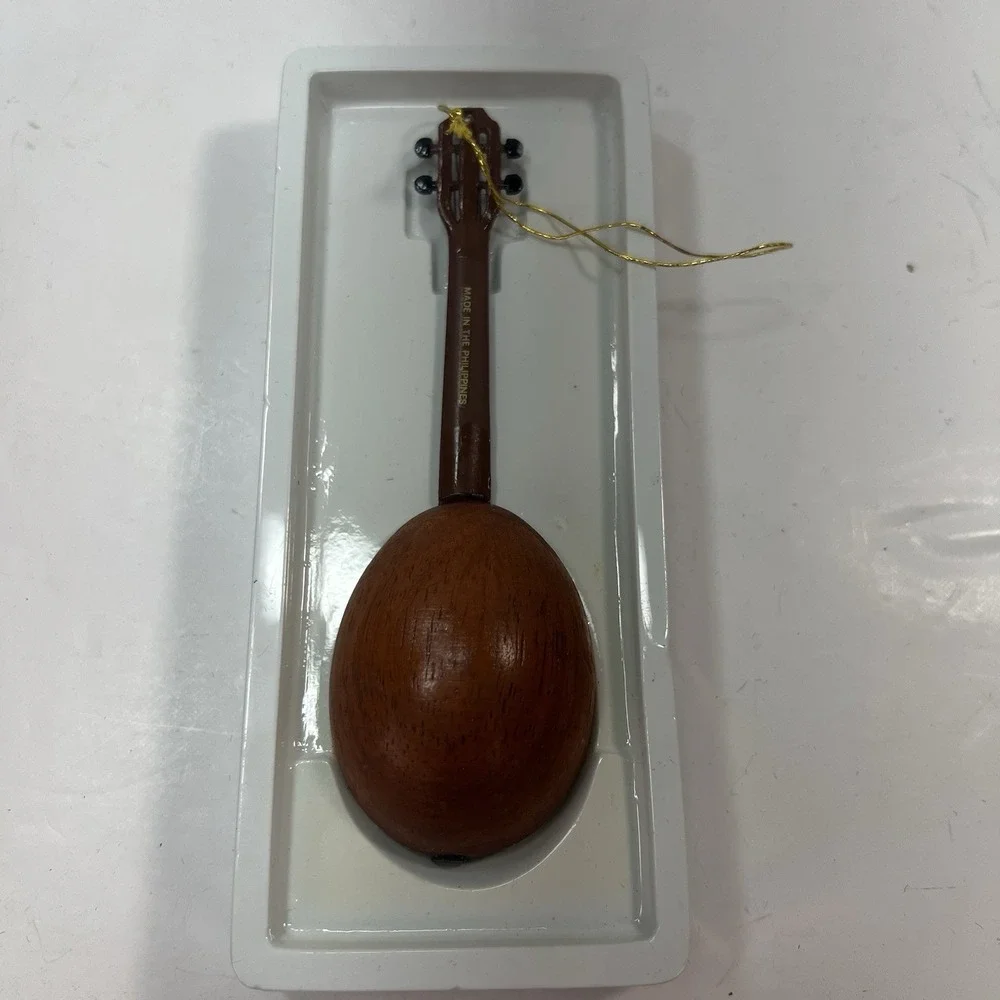 Pro-Mite Mandolin Ornament Unisex OS Brown Excellent Handcrafted Wood Miniature